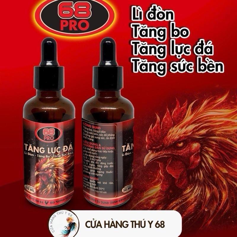 CHAI 50ML 68PRO HỖ TRỢ GÀ NỞ CƠ NỞ KHUNG, BỀN LỰC