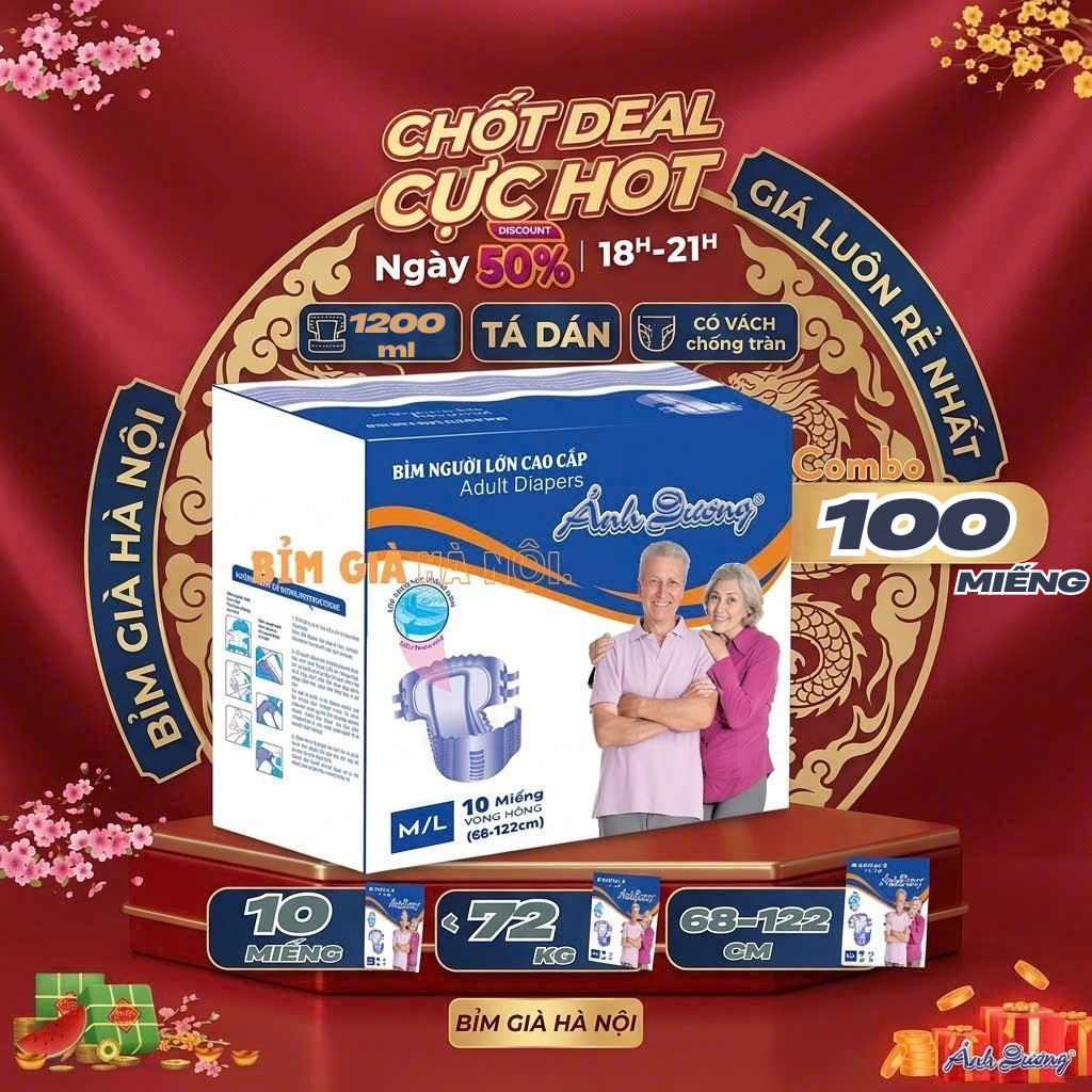 (Sỉ 100m) Bỉm già Good Morning Ánh Dương ML100 miếng tiết kiệm #goodmorning #good morning #ánh dương