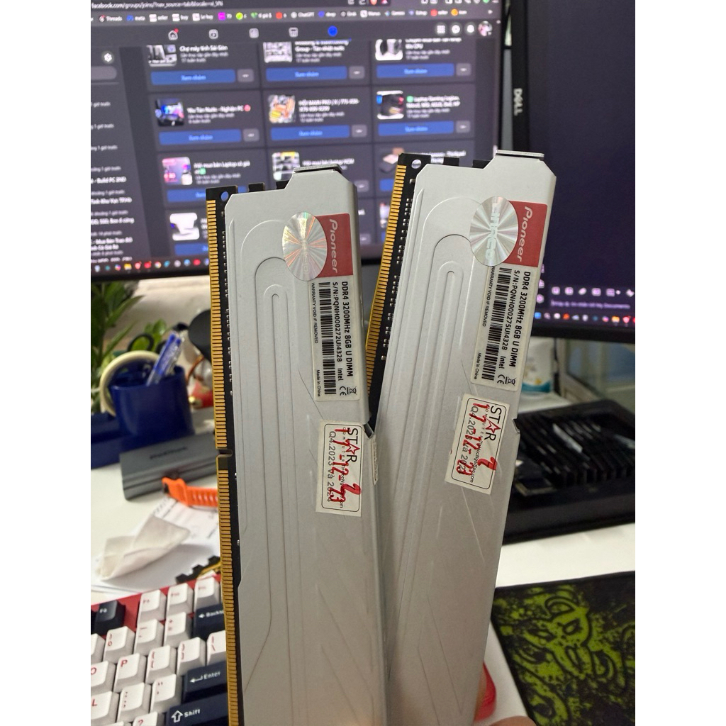 Ram [Đã qua sử dụng] DDR4 pioneer 8GB, 16GB bus 3200 pioneer