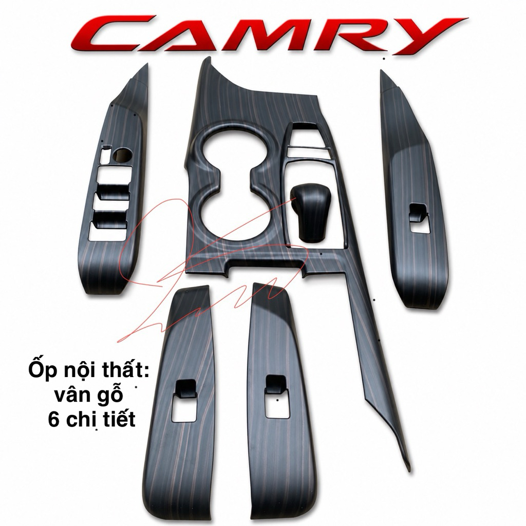 Ốp nội thất xe toyota Camry cuối 2019 đến 2027 2020 2021 2022 2013 2024 2025 2027 vân gỗ
