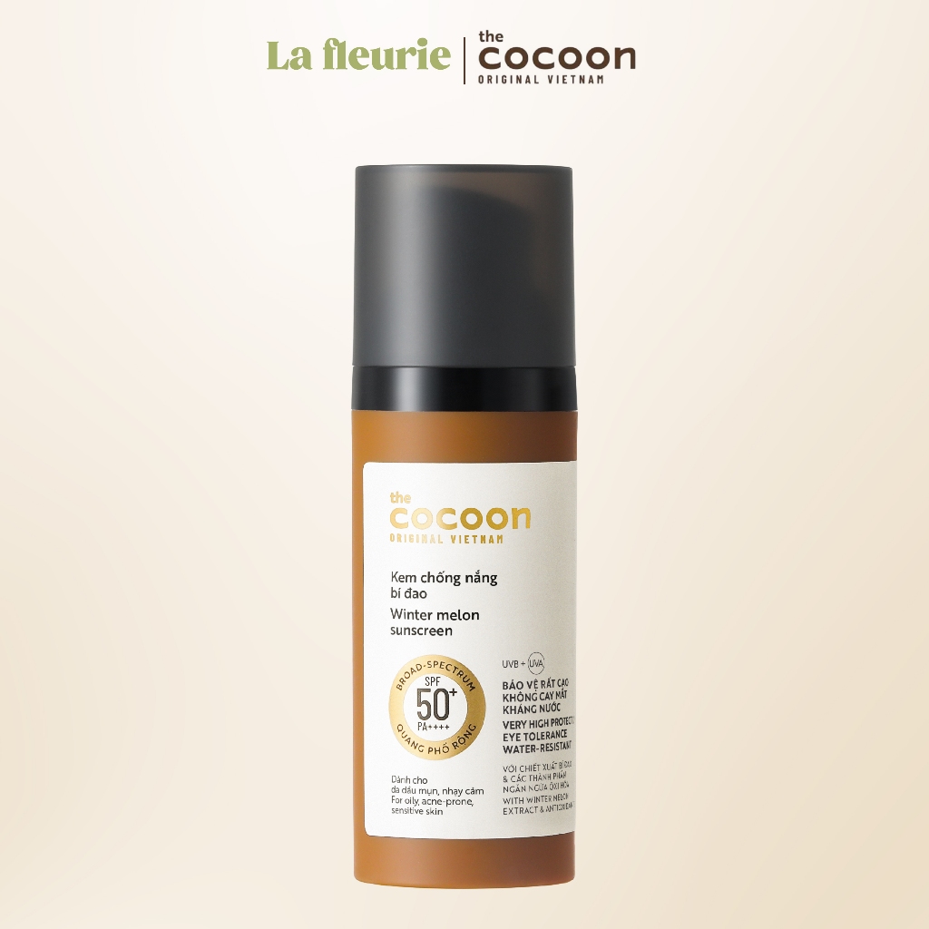 Kem Chống Nắng Bí Đao SPF 50+, PA++++ Cocoon 50ML
