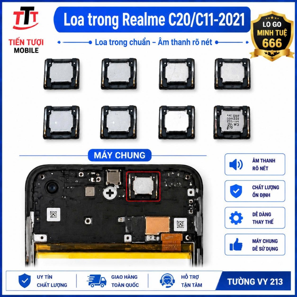 Loa Trong Realme C20/C11 2021 (Zin tháo Máy)