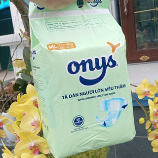 Tã dán người lớn Onys xanh lá siêu đẹp, thấm hút tốt có vách chống tràn đủ size từ 30-90kg