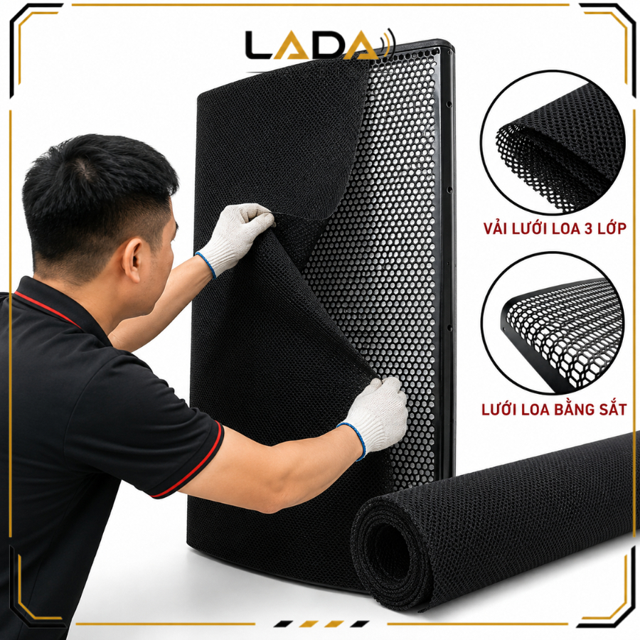 Vải E Căng Bọc Loa, Lưới Loa Chống Bụi loại vải lưới chuyên dụng dành cho loa