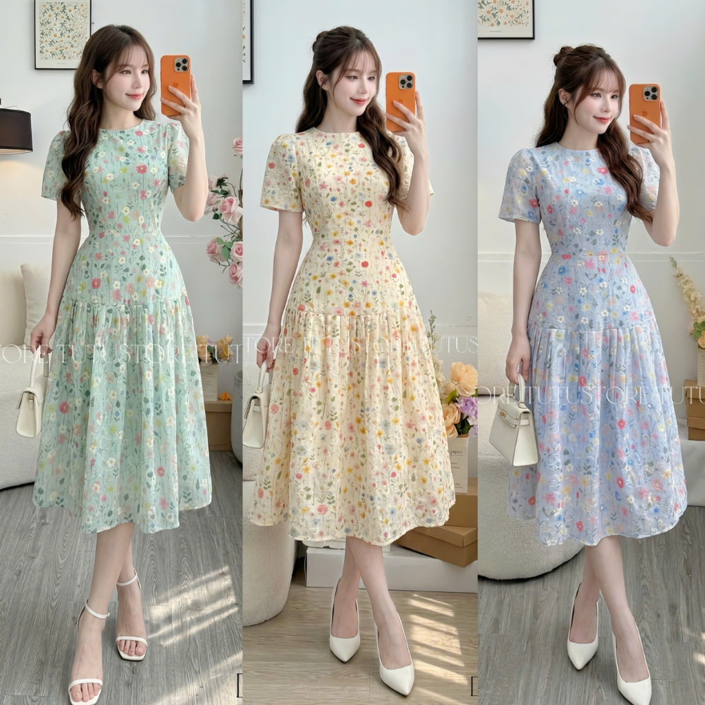 Đầm Kate Thêu Thiết Kế TuTu Store Phù Hợp Đi Chơi Dành Cho Nữ - Mã D1322