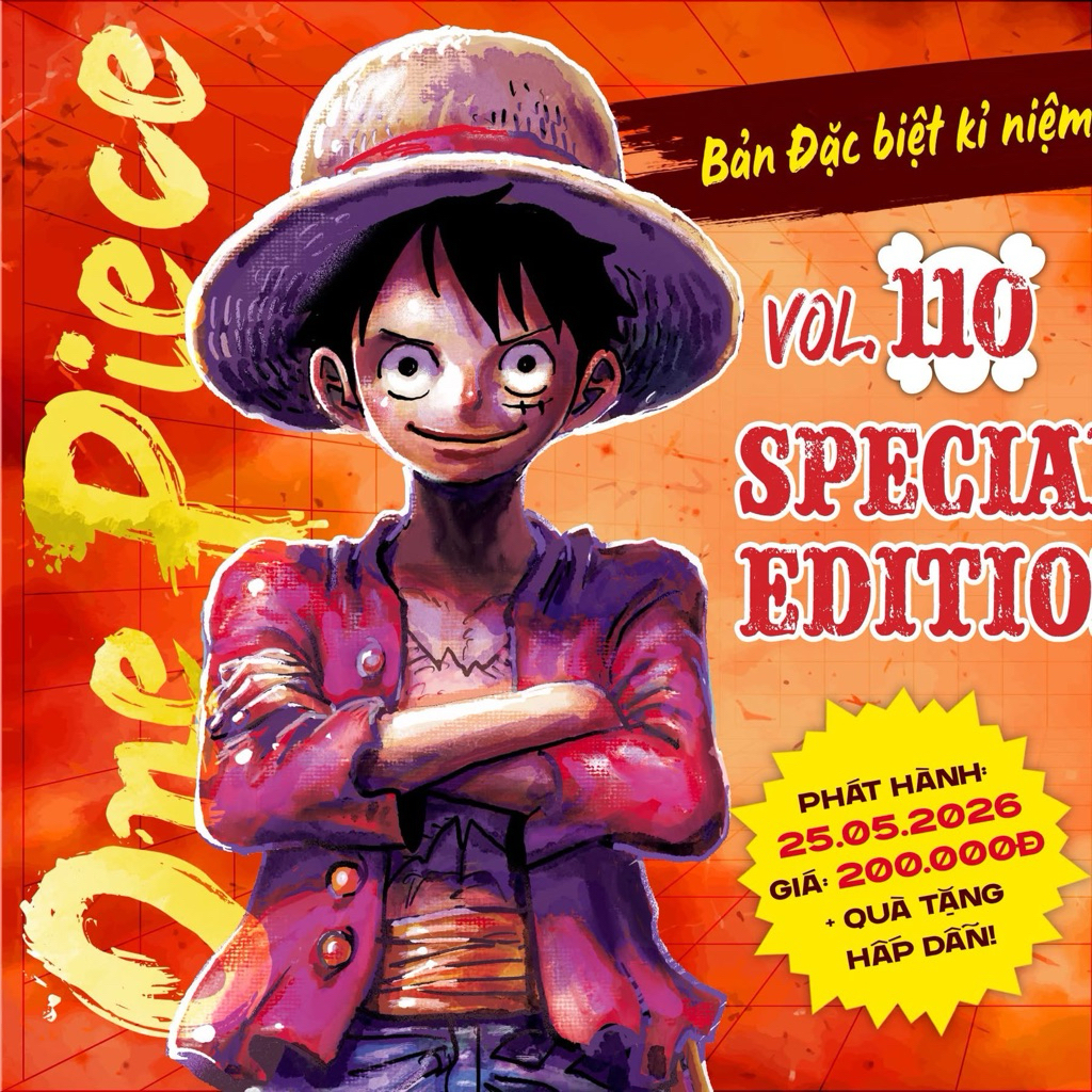 Truyện tranh- One Piece (tập 110, các phiên bản kèm poster)