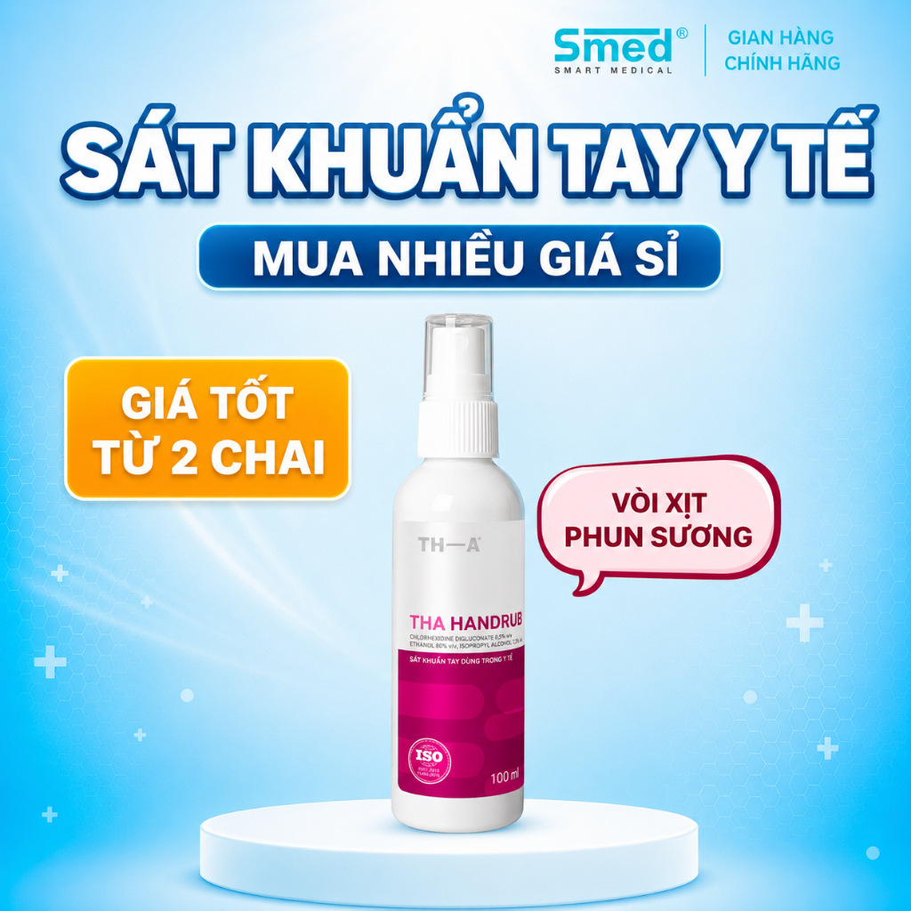[MUA NHIỀU GIÁ SỈ] Sát Khuẩn Tay Nhanh Y Tế TH-A Handrub 80% Ethanol Chai 100ml Diệt Khuẩn Hiệu Quả