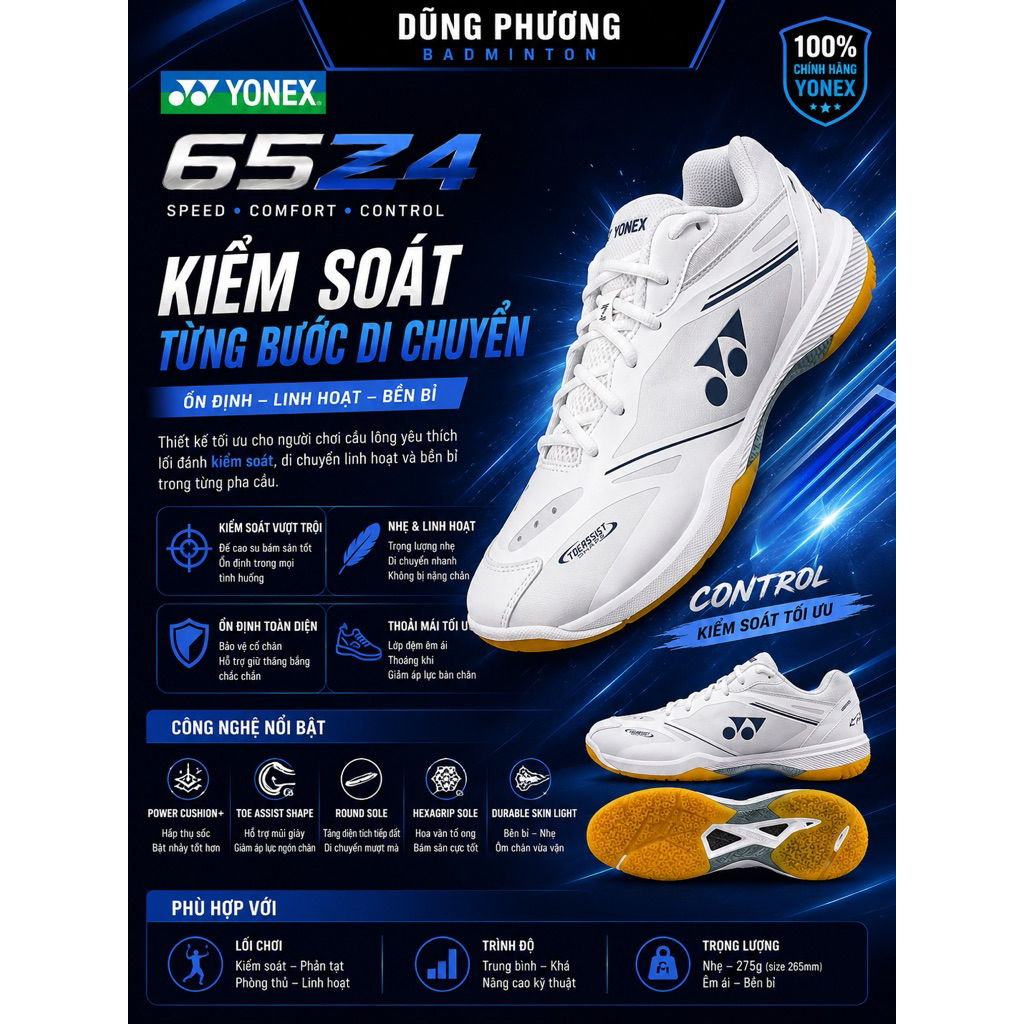 [HỎA TỐC] Giày cầu lông Yonex Power Cushion 65Z4