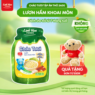 [7m+] Cháo Tươi Lươn Hầm Khoai Môn 240g - Không Gia Vị