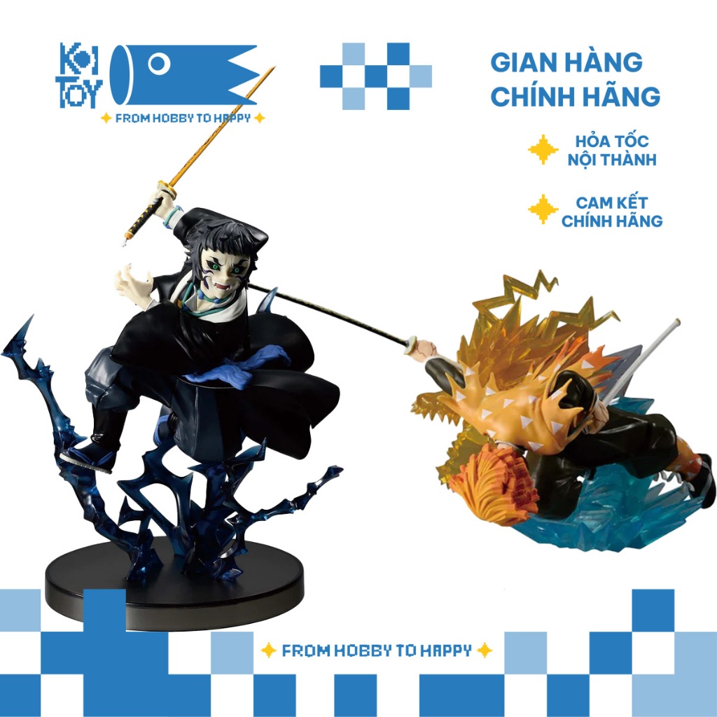 [Chính Hãng] Mô hình Kimetsu No Yaiba - Vibration Stars Plus Zenitsu vs Kaigaku Figure