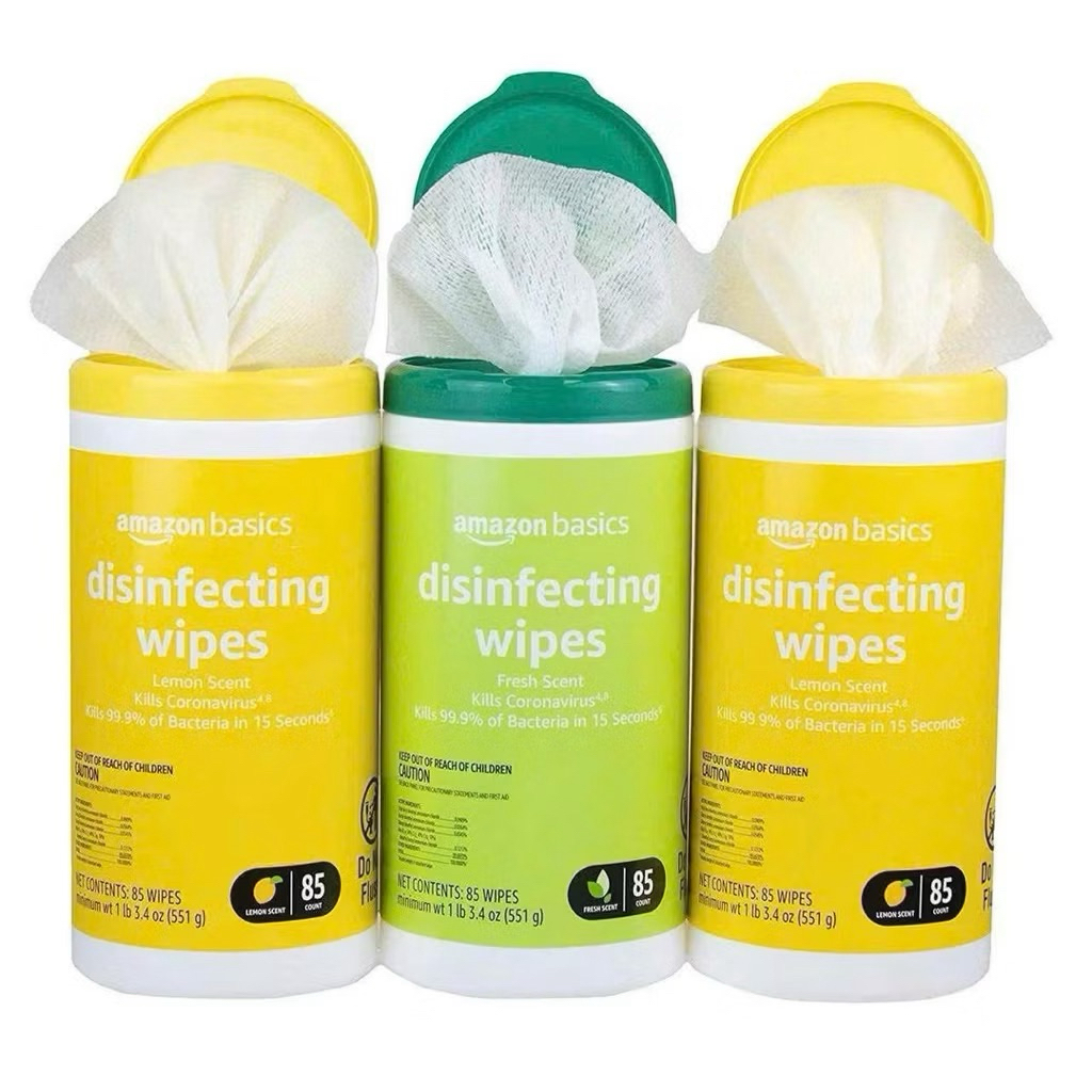 Khăn giấy ướt diệt khuẩn Amazon Basics Disinfecting Wipes 85 miếng