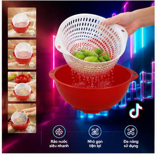 Bộ thau rổ kiểu mini 22*18,5*8,2cm Vĩ Hưng C20