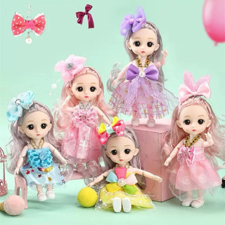 1 con búp bê 16cm có khớp nhiều mẫu áo rất xinh - Mẫu ngẫu nhiên cực dễ thương