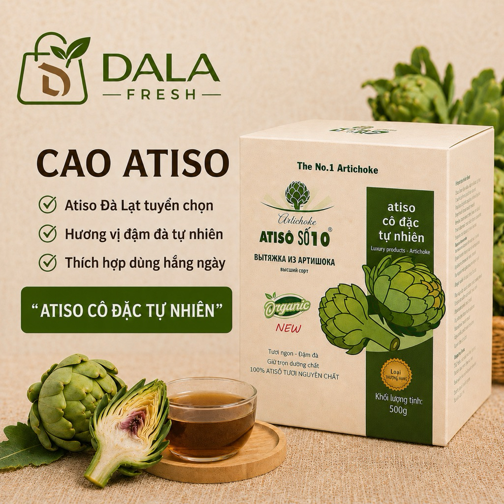 Cao Atiso Nguyên Chất DL FRESH – Atiso Cô Đặc Thơm Dịu, Dễ Pha Uống