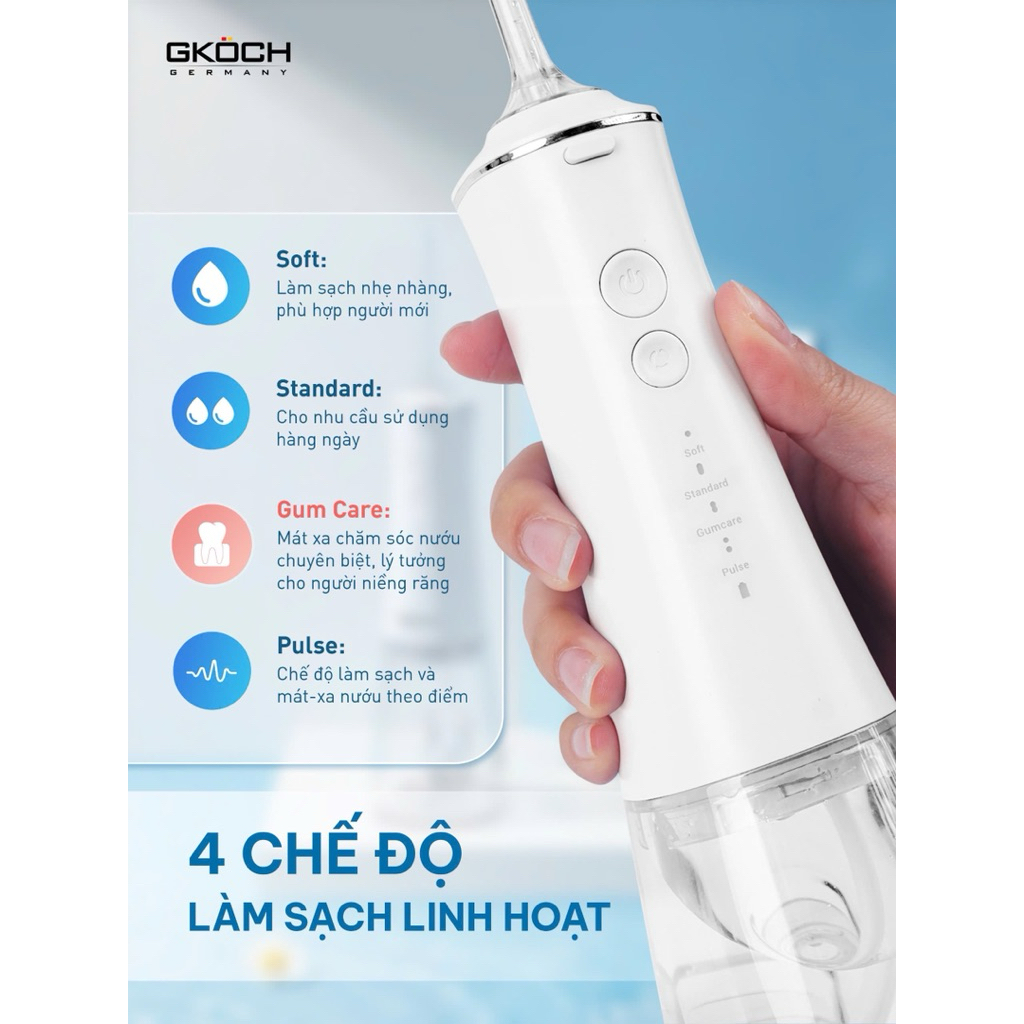 Máy tăm nước V2 Gkoch