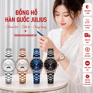 Đồng hồ nữ julius hàn quốc js-029 dây thép size 30mm