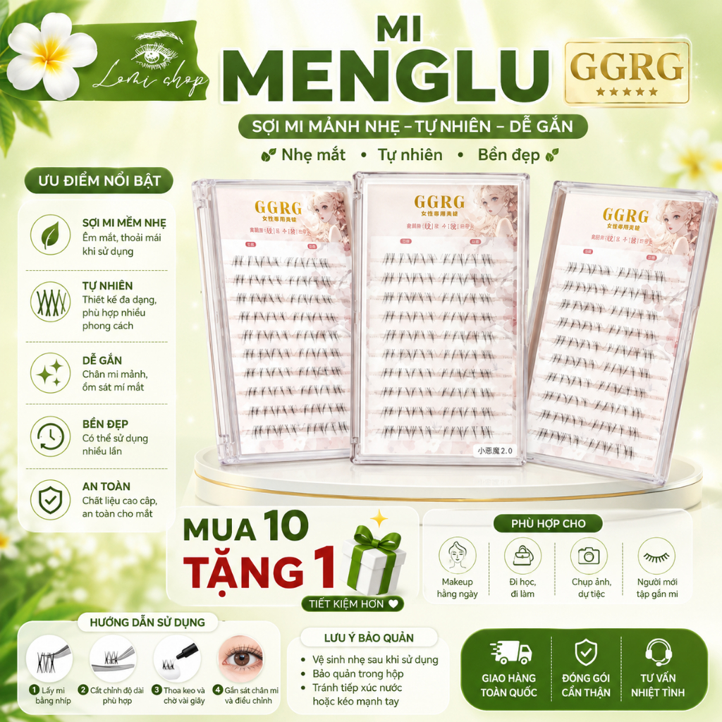Mi Dưới GGRG Dễ Dàng Gắn Mi - Mi Daily