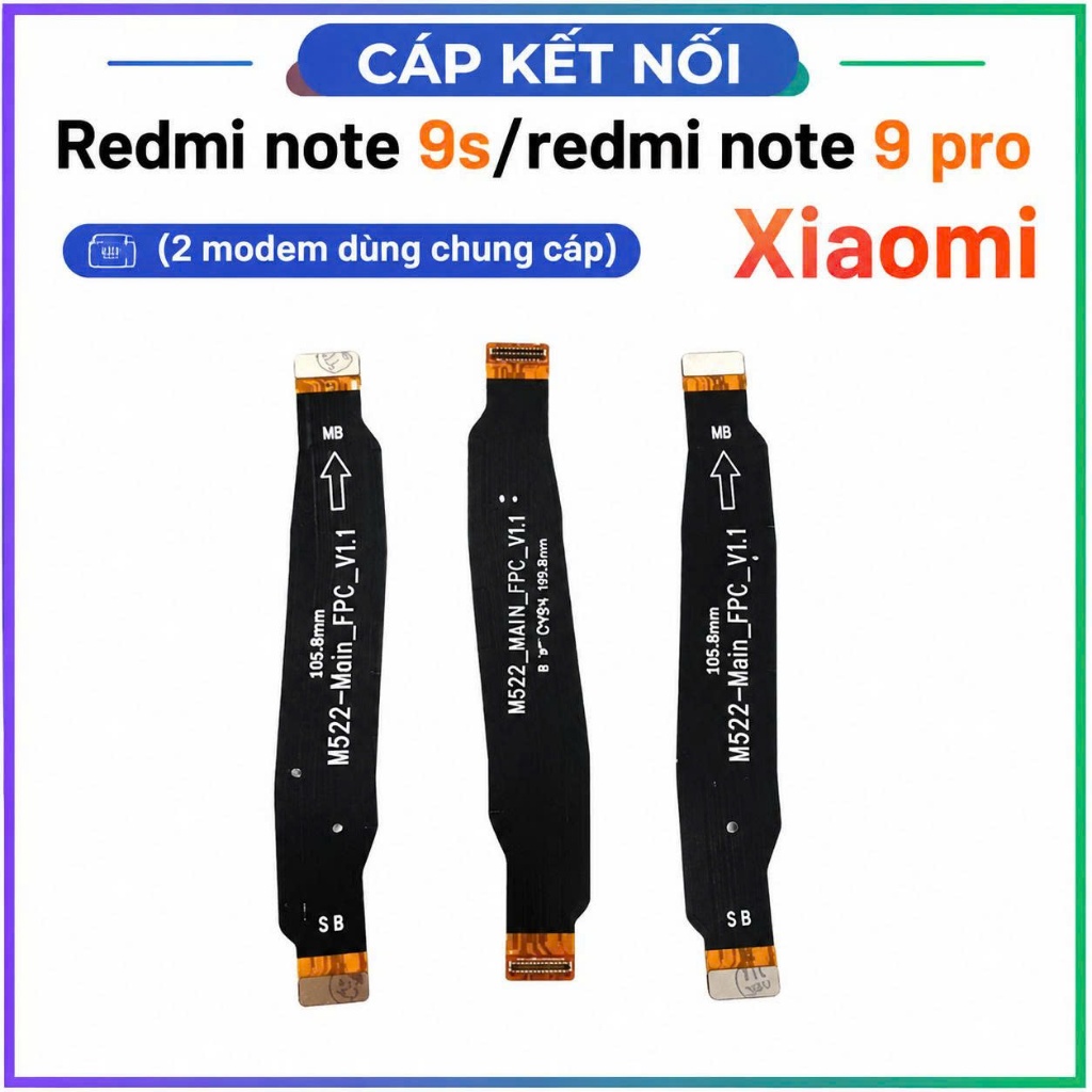 Cáp kết nối xiaomi redmi note 9s/redmi note 9 pro