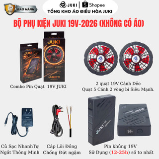 Bộ Phụ Kiện Áo Điều Hòa JUKI 19V Mới Ra 2026, Công Nghệ Nhật Bản [BH 12 Tháng]