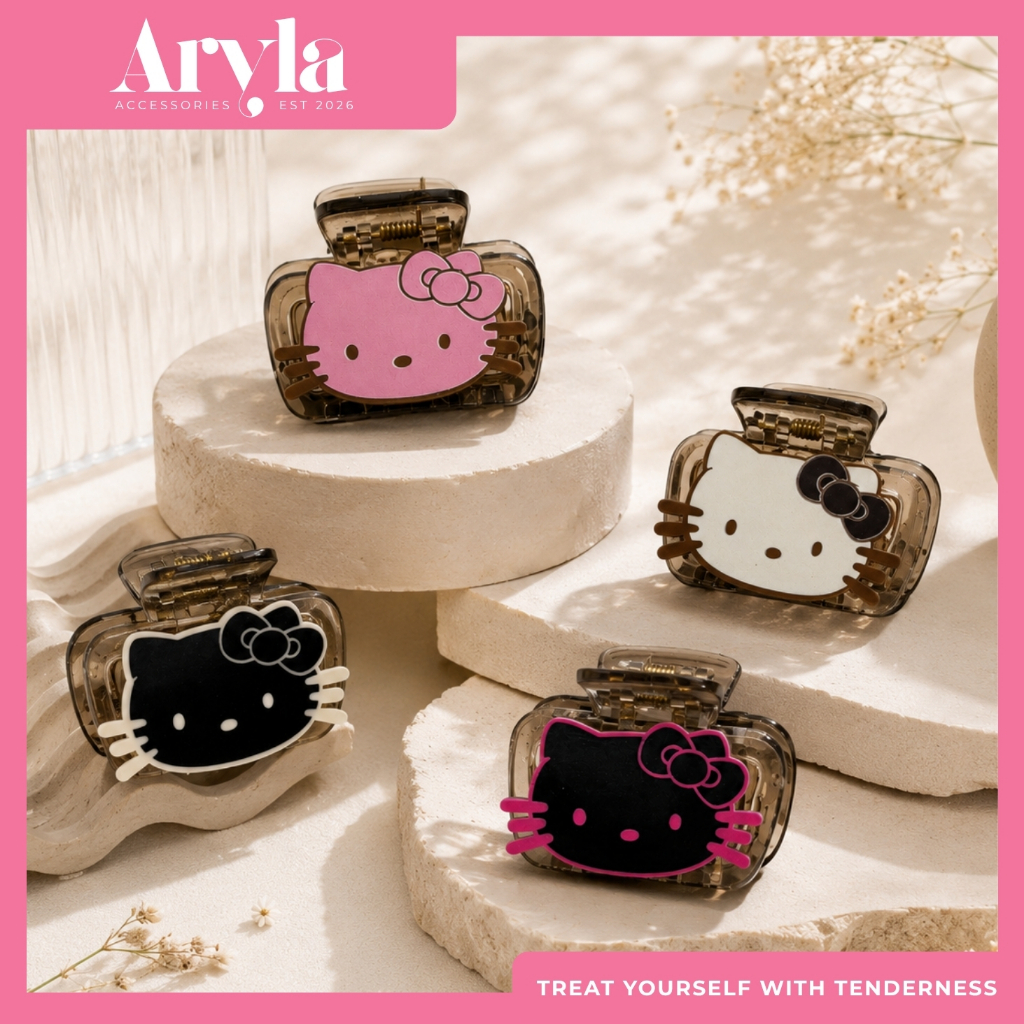 [ARYLA] Phụ Kiện Kẹp Càng Cua Dáng Nhỏ Hello Kitty KCC062-KCC065