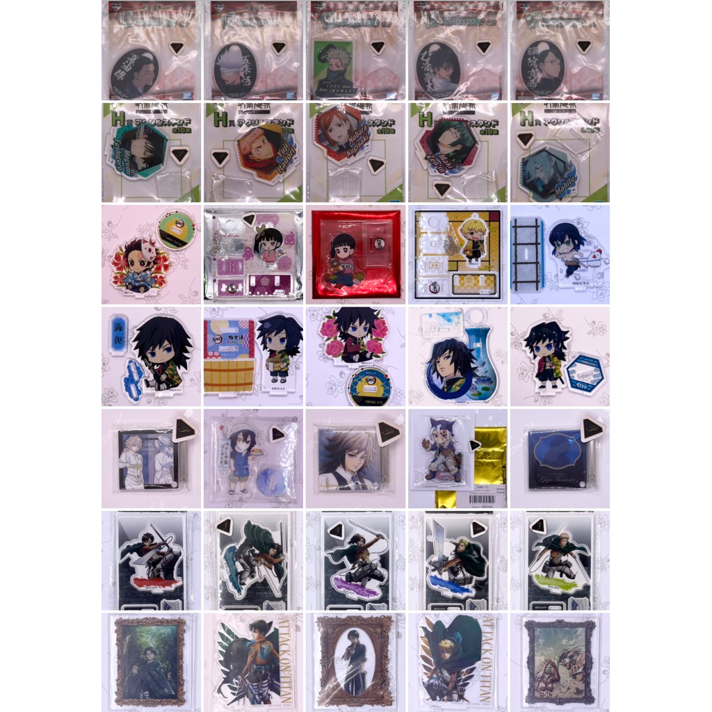 OtakuTPstore Chính hãng nguồn Nhật official mini standee anime Attack on Titan Jujutsu Kimetsu no Ya
