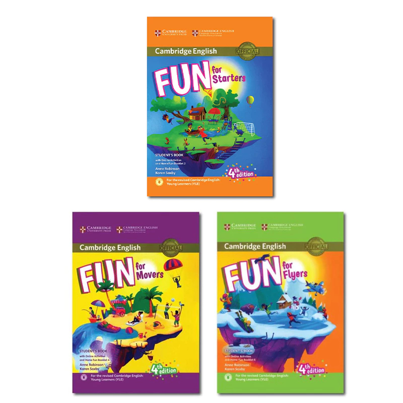 Sách - Fun for Starters, Movers, Flyers 4th edition (Tặng kèm file nghe MP3 và đáp án)