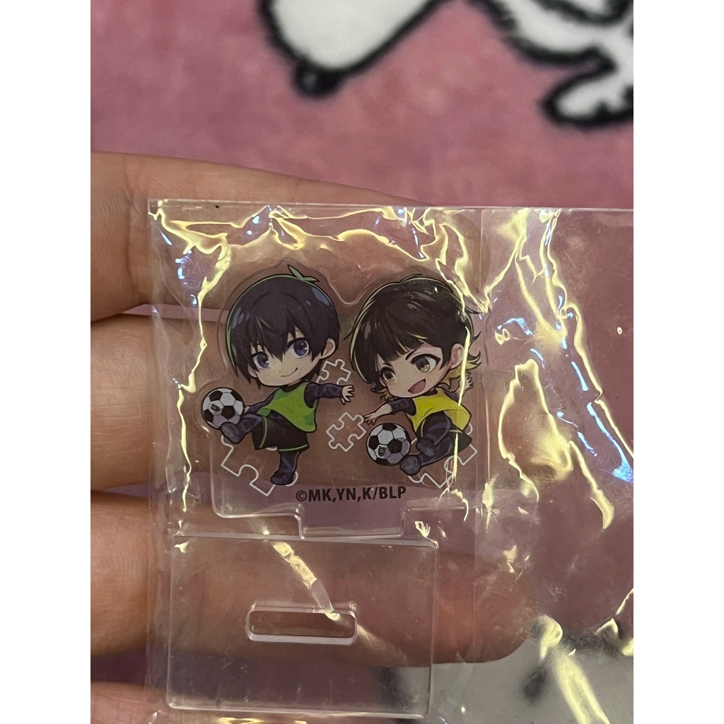 [ New 90% ] Standee Mini Nhựa Acrylic Nhân Vật Isagi Yoichi và Bachira Meguru Anime Blue Lock.