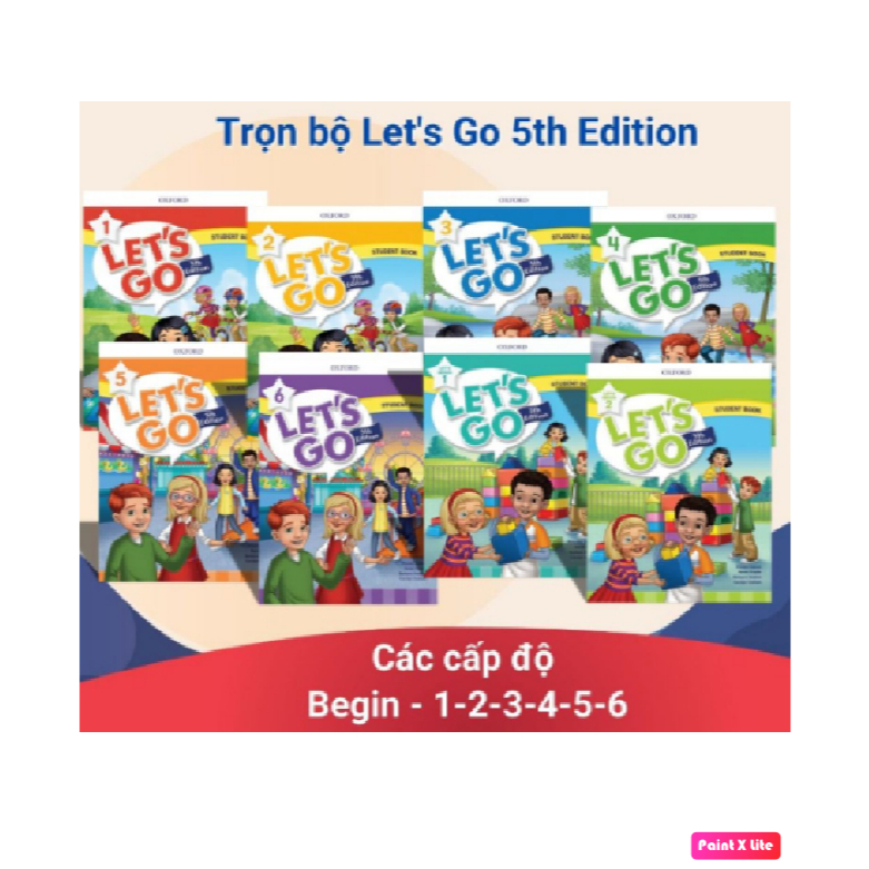 Sách - Let's go bản 5th edition với level 1-2-3-4-5 (Combo 2 cuốn) + Tặng file nghe MP3