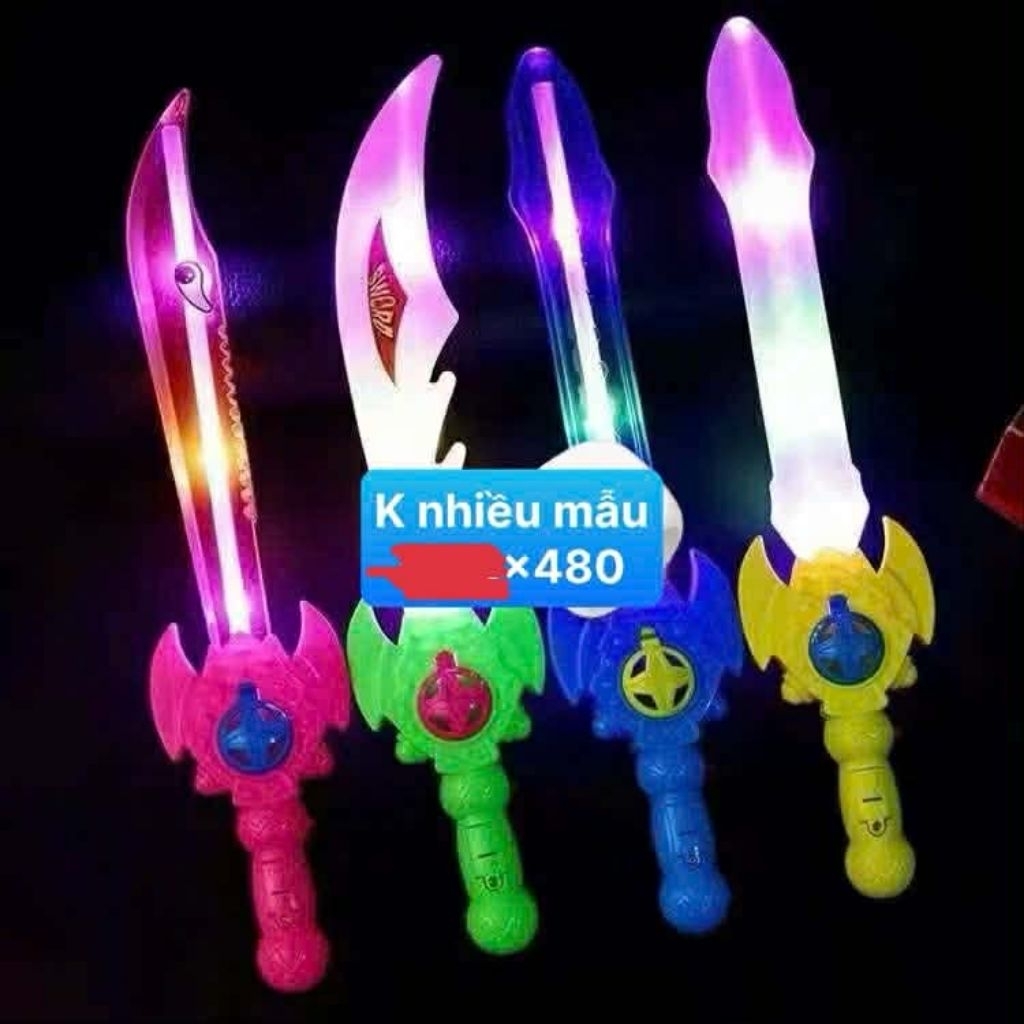 Combo 5 chiếc kiếm sáng màu sắc kiếm đồ chơi