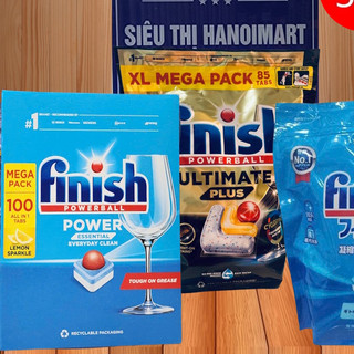 Viên rửa bát Finish all in one 100 viên dùng cho máy rửa bát
