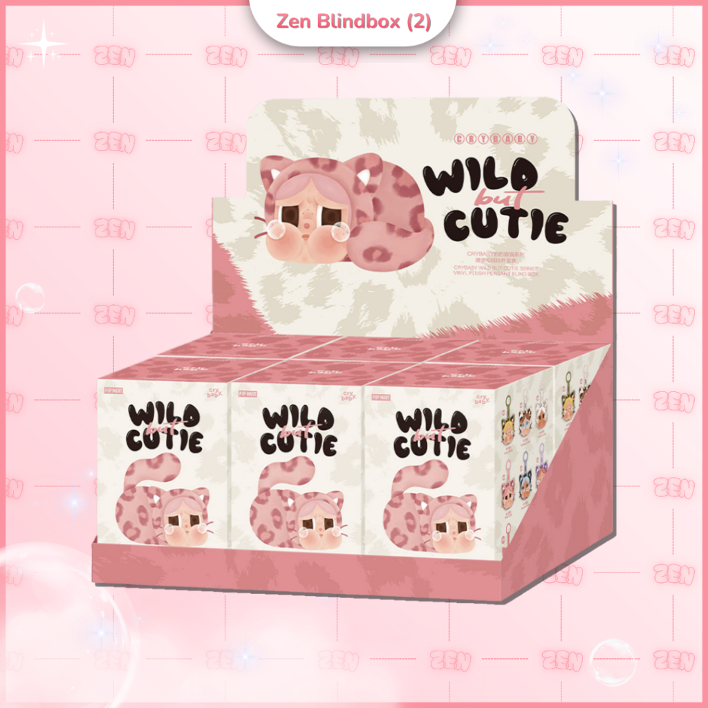 Full Set Crybaby Wild but Cutie Series Móc Khóa Gấu Bông [CHÍNH HÃNG]