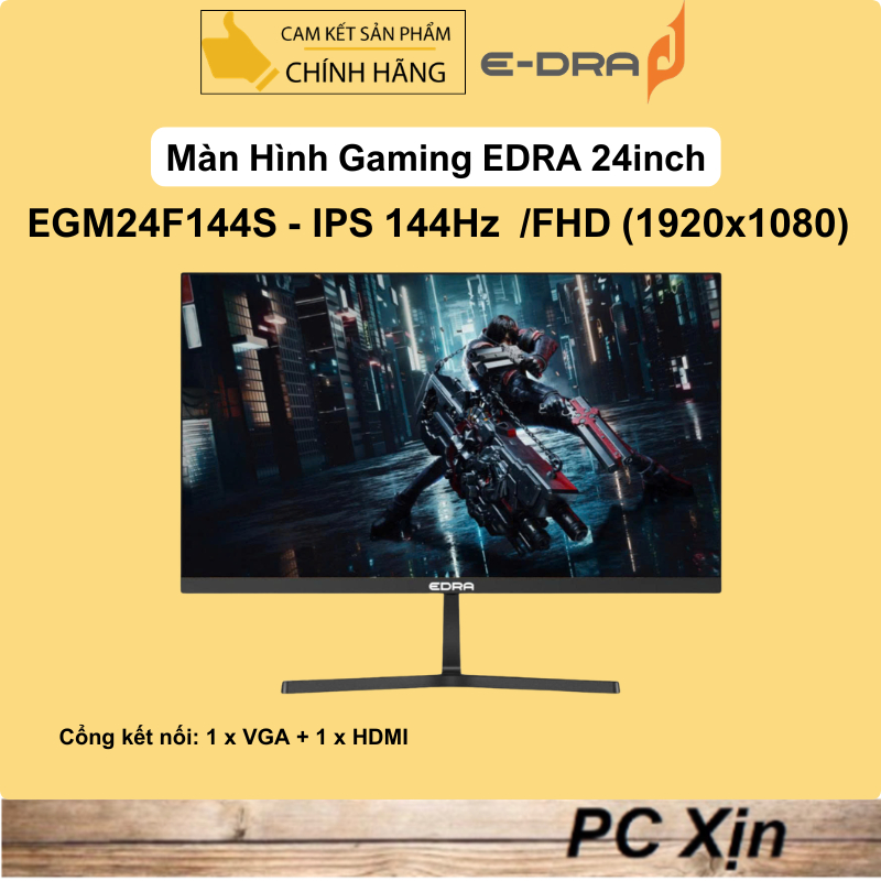 Màn hình Gaming EDRA EGM24F144S 24 inch / EGM27F144PV 27 inch  FullHD 144Hz (Chính hãng)