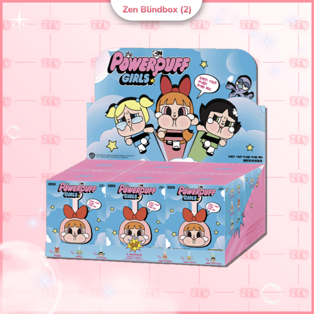 Full Set Crybaby Powerpuff Girls Móc Khóa Gấu Bông [CHÍNH HÃNG]