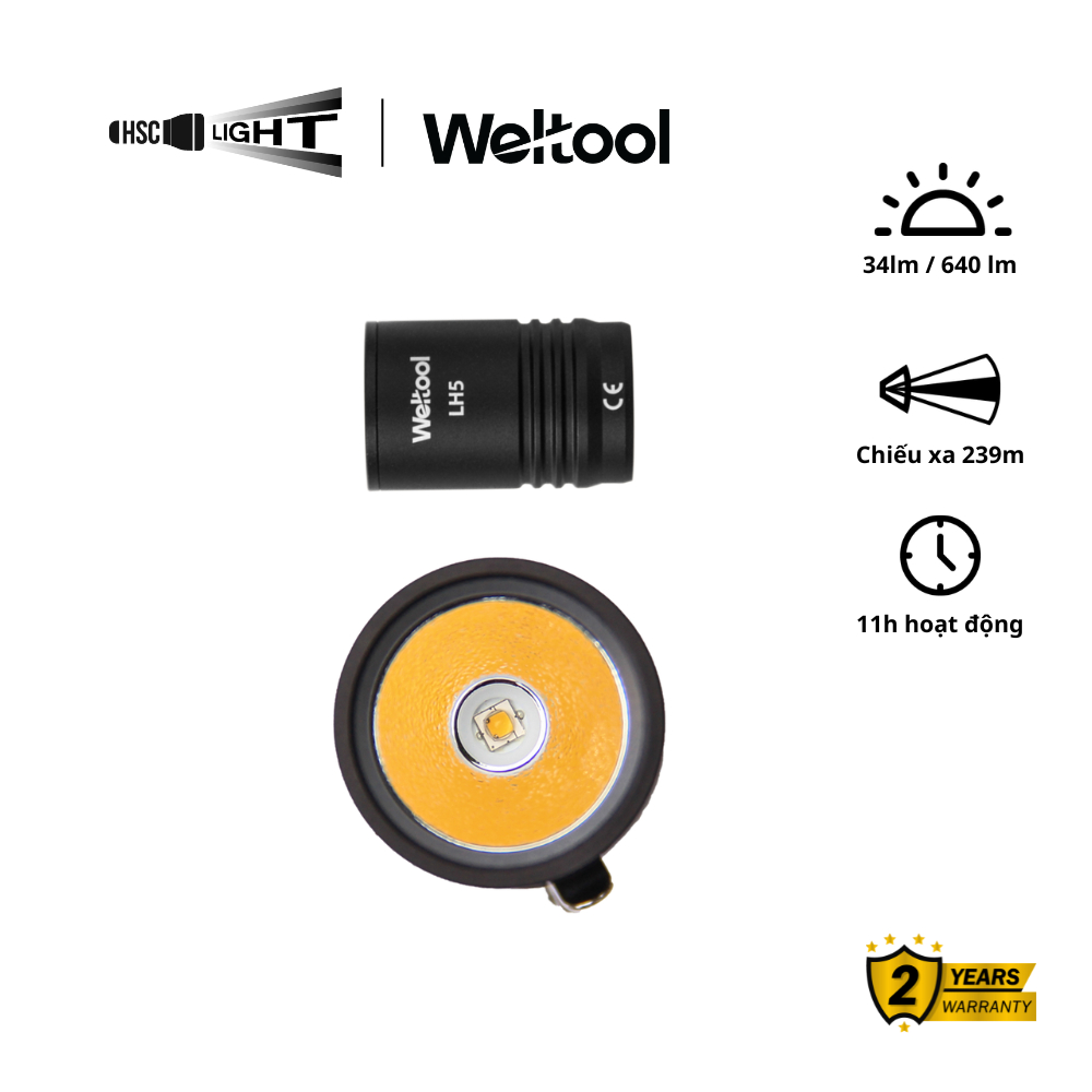Weltool LH5 4000K 95CRI – Đầu đèn rời cho weapon light body Weltool