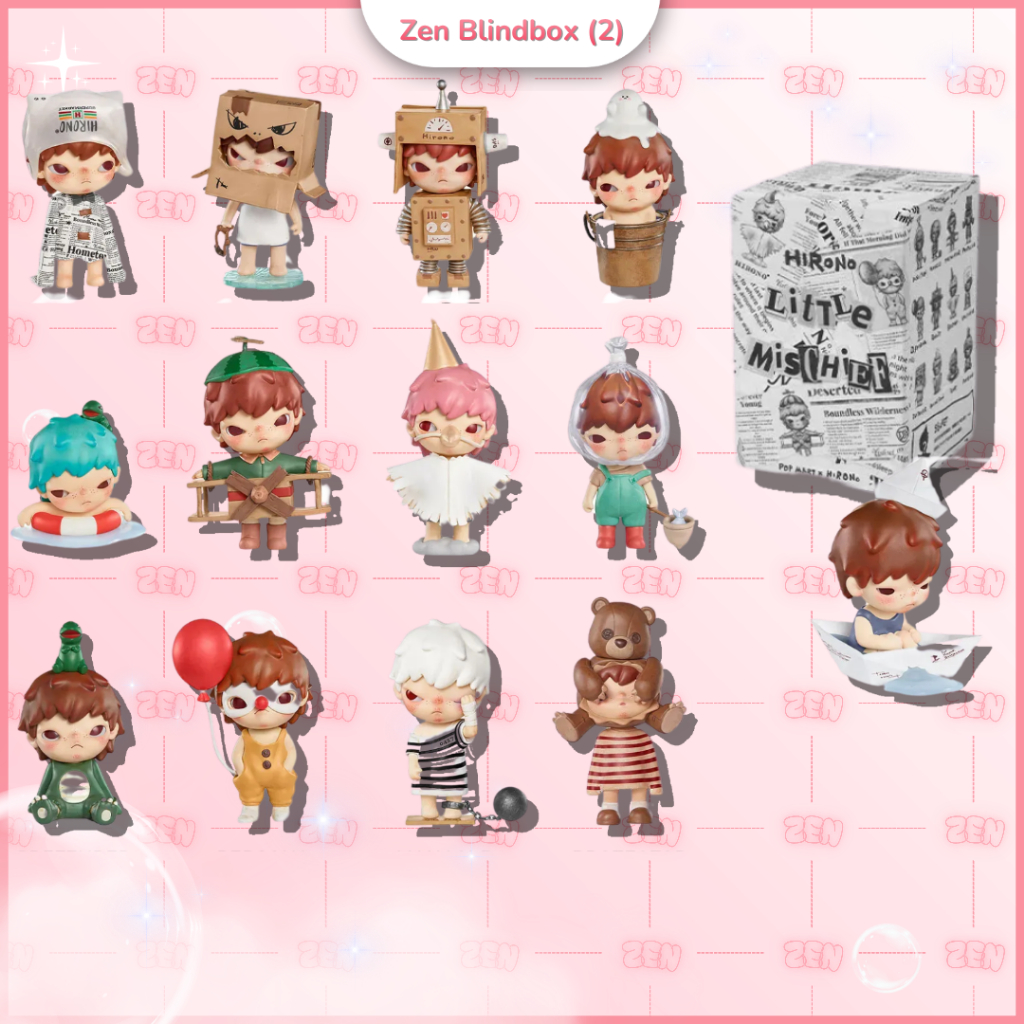 [CHÍNH HÃNG] Blindbox Hirono Little Mischef Series Figure Mô Hình Nhân Vật Hirono