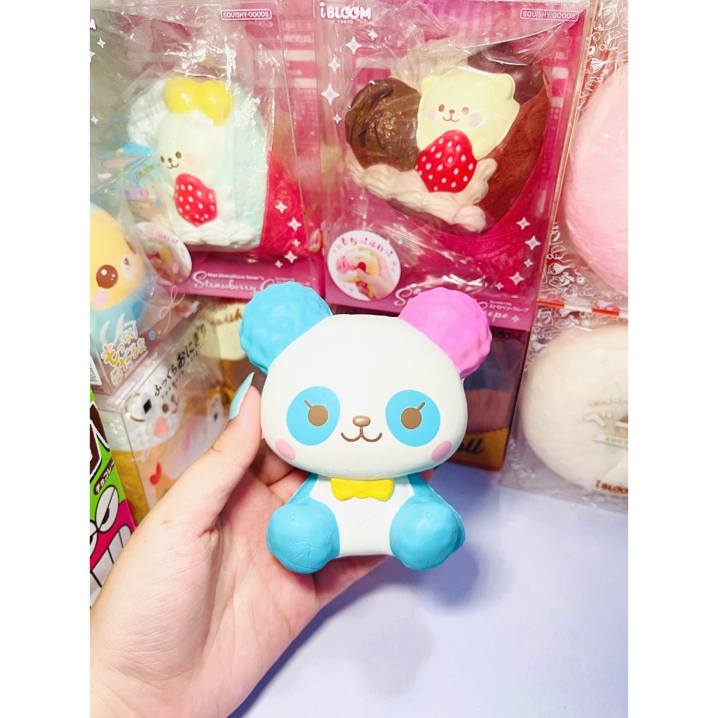 ĐỌC KỸ MÔ TẢ | IBLOOM Pastel Panda Bear Squishy 🐼🦄Đồ Chơi Giảm Căng Thẳng Gấu Panda Ibloom ଘ(੭ˊᵕˋ)੭*