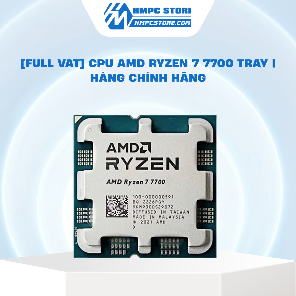 [Full VAT] CPU AMD Ryzen 7 7700 Tray | Hàng chính hãng, bảo hành 36 tháng