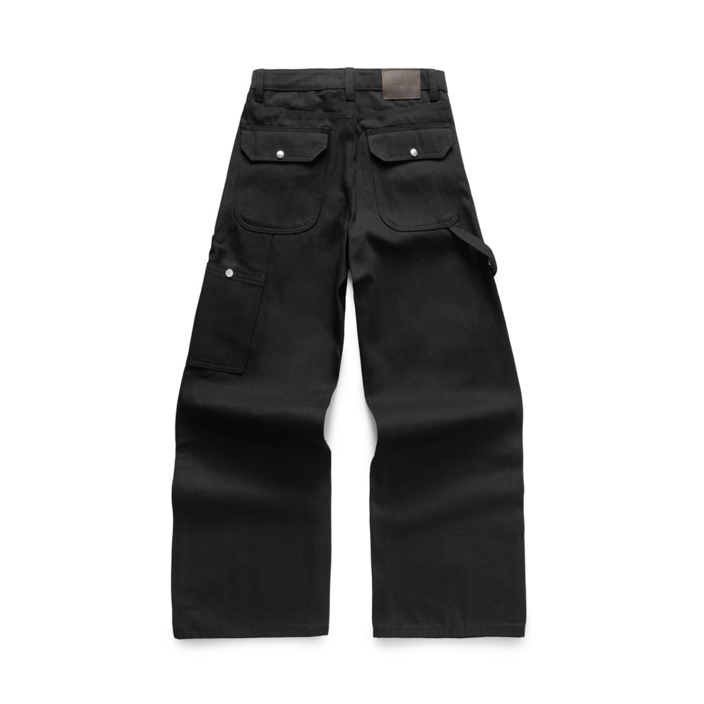 PROTOTYPE II - QUẦN EVERYDAY CARPENTER VẢI DENIM ĐEN FORM STRAIGHT