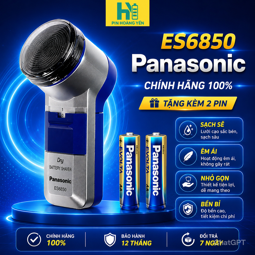 Máy cạo râu mini Panasonic ES6850 Evolta chính hãng