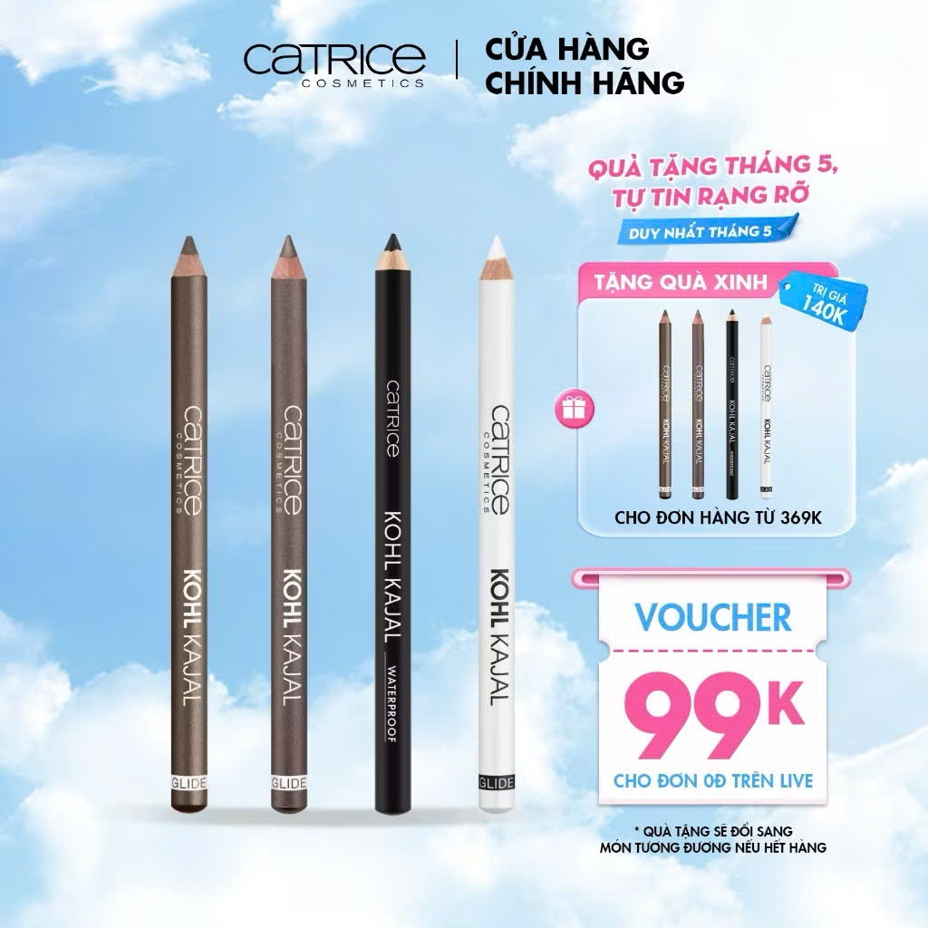 CATRICE Kohl Kajal – Chì Kẻ Mắt Mềm Mịn, Chống Thấm | BLINK HOUSE