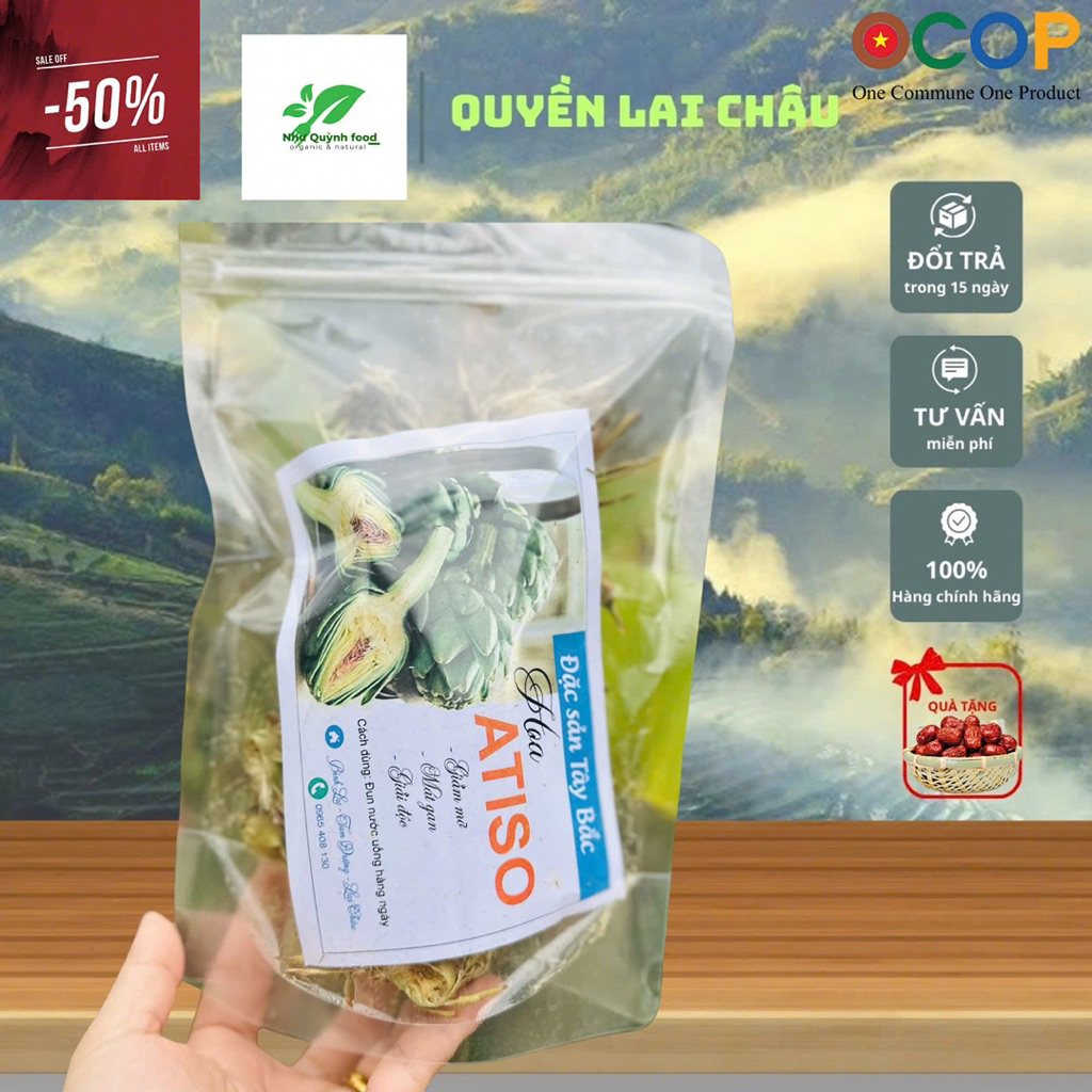 Trà ATiso Xanh Sappa  , Trà Atiso Khô Thơm Chuẩn