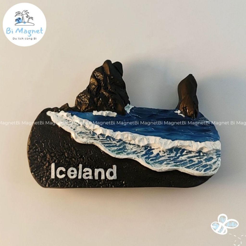 [SẴN] Magnet Dán tủ lạnh Resin đảo Iceland Trang trí Quà lưu niệm Du lịch Iceland