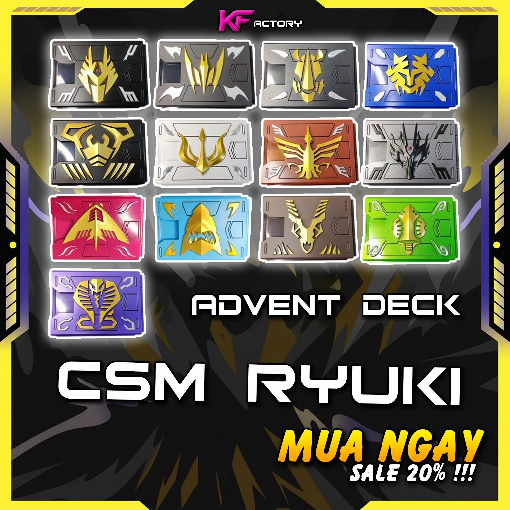 [MUA 2 GIẢM 20%] CSM V Buckle và Deck Ryuki, mới 100% nguyên seal chưa bóc nilong, Phi long