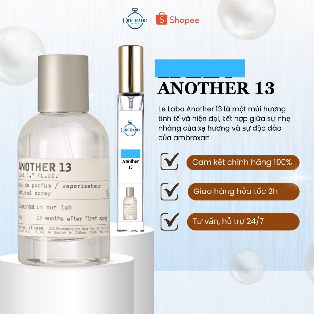Nước hoa nam nữ ANOTHER 13 / SANTAL 33 / ROSE 31 chai chiết 10ml 20ml Sang trọng, Tinh tế, Nổi bật_O
