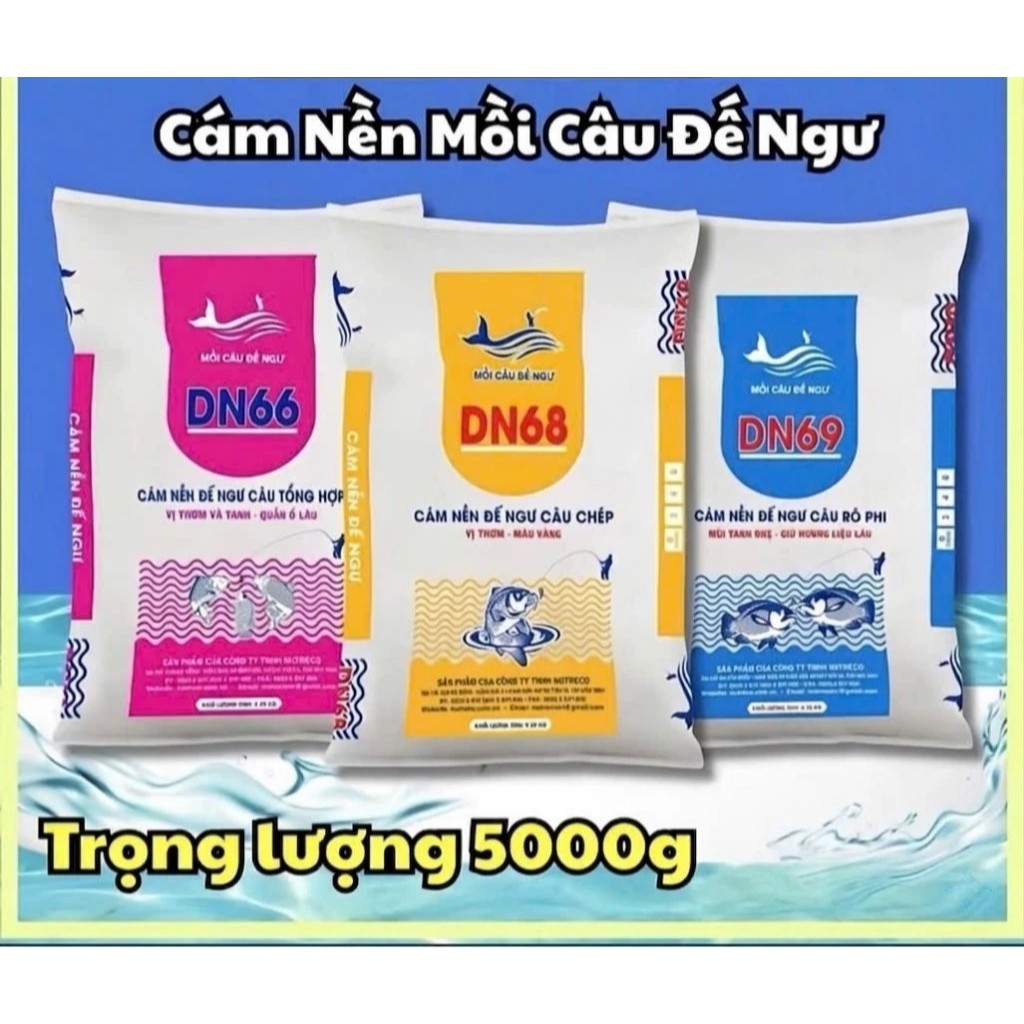(Bịch 1Kg) Mồi Câu Đế Ngư, Mồi Câu Tổng Hợp DN66, Mồi Câu Chép DN68, Mồi Câu Rô Phi DN69