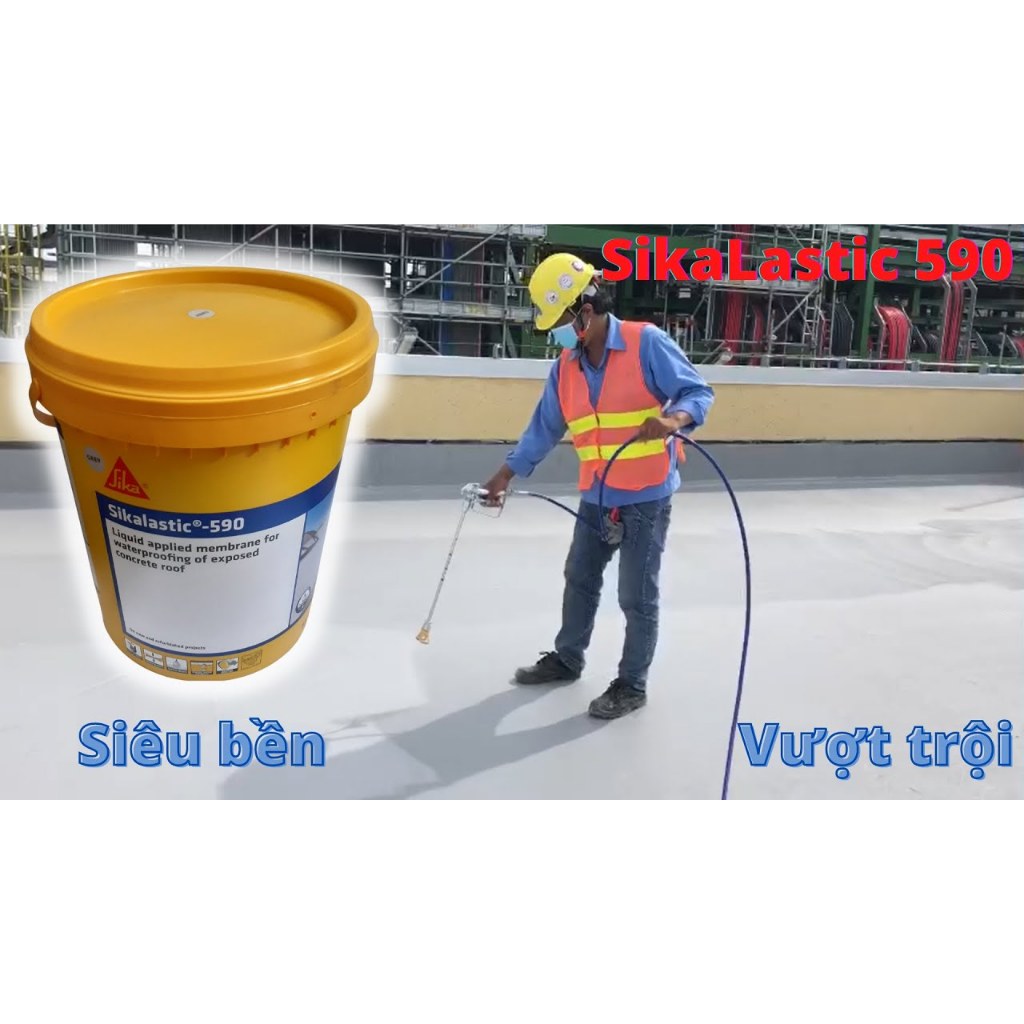 Sika lastic 590 (thùng 20kg Grey) chính hãng Sika.
