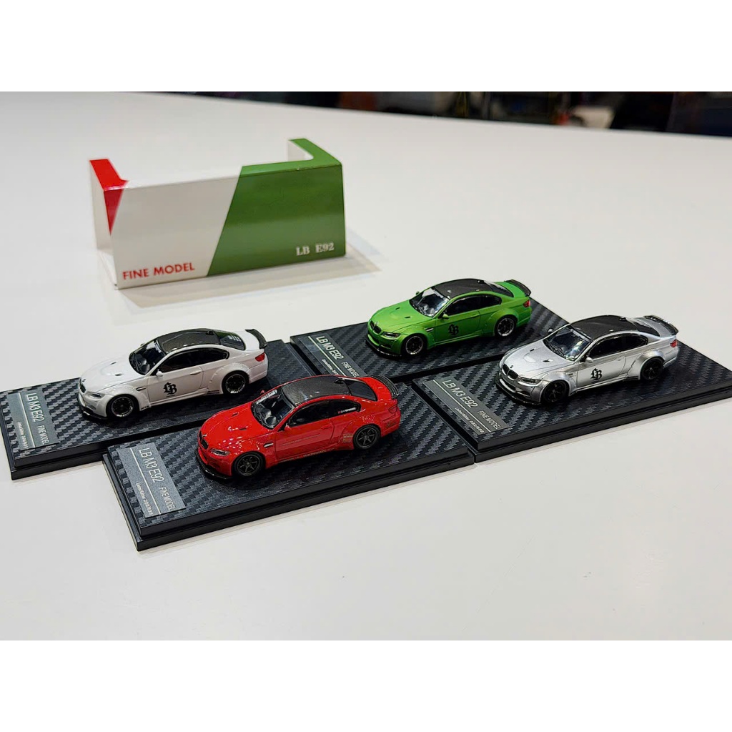 XE MÔ HÌNH BMW M3 E92 LBW,TỶ LỆ 1/64 FINE MODEL