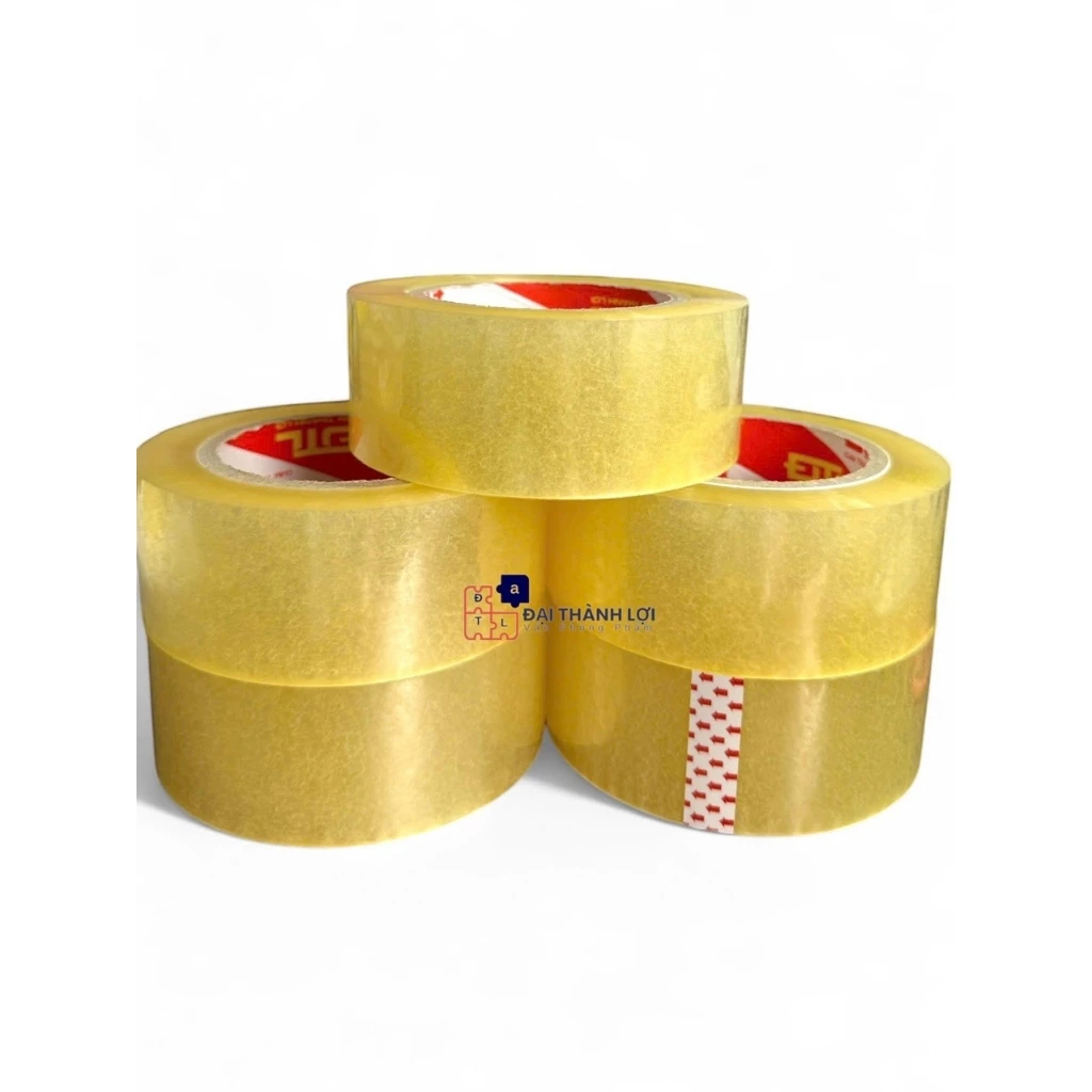 BĂNG KEO GIÁ XƯỞNG - CUỘN BĂNG KEO 120 YARD/ 200 YARD TRONG DÁN THÙNG, BĂNG KEO ĐỘ DÍNH 0.55MIC SIÊU
