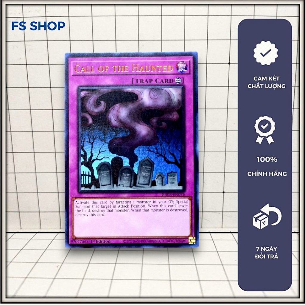 [FS Shop] Thẻ bài yugioh chính hãng Call of the Haunted  – Ultra Rare