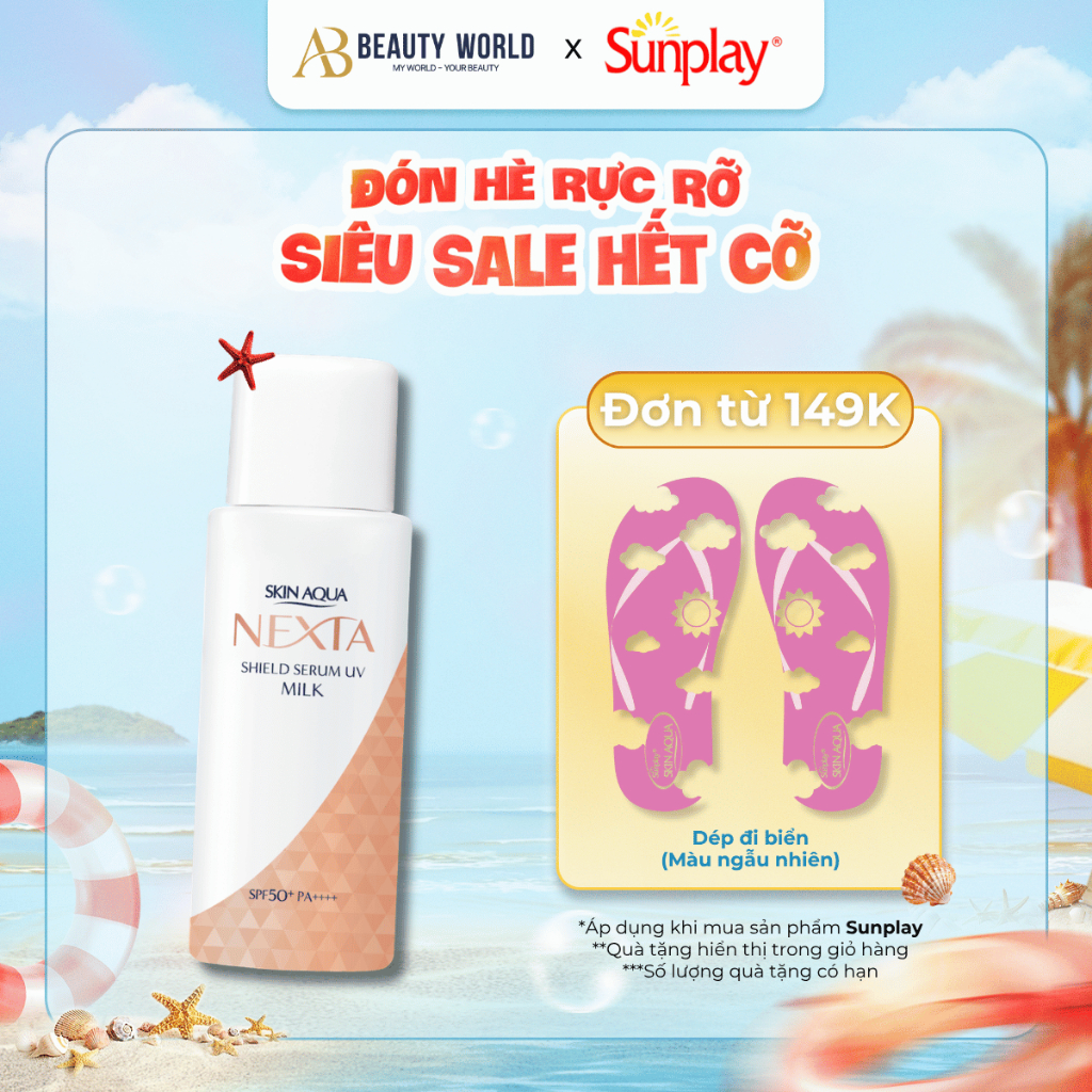 Sữa Serum Chống Nắng Skin Aqua Nexta Shield Serum Uv Milk 50g AB Beauty World